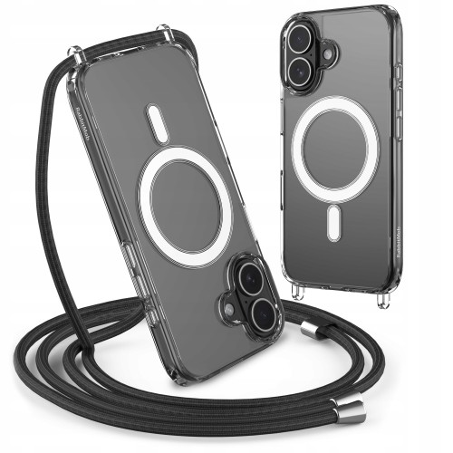 ETUI DO IPHONE 16 PLUS DO MAGSAFE CASE ZE SZNURKIEM SMYCZĄ WZMACNIANE