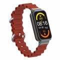 BRANSOLETA PASEK Z RAMKĄ DO XIAOMI REDMI SMART BAND PRO - WINE