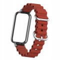 BRANSOLETA PASEK Z RAMKĄ DO XIAOMI REDMI SMART BAND PRO - WINE