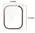 ETUI OCHRONNE + SZKŁO HARTOWANE 2W1 DO XIAOMI REDMI WATCH 5 ACTIVE - RÓŻOWY