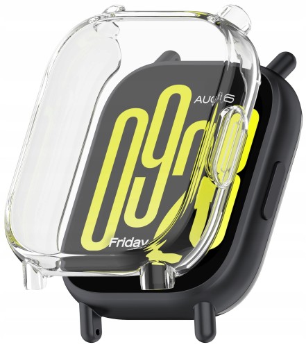 ETUI 2W1 Z OSŁONĄ NA EKRAN 360° DO XIAOMI REDMI WATCH 5 ACTIVE - BEZBARWNY