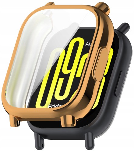 ETUI 2W1 Z OSŁONĄ NA EKRAN 360° DO XIAOMI REDMI WATCH 5 LITE - RÓŻOWE ZŁOTO