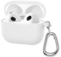 ETUI SILIKONOWE OBUDOWA DO APPLE AIRPODS 4 COVER CASE KARABIŃCZYK - BIAŁY