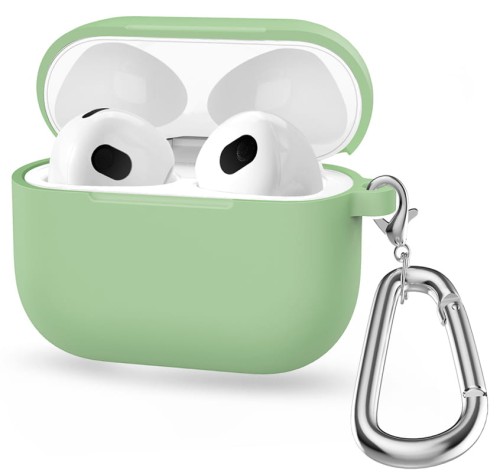 ETUI SILIKONOWE OBUDOWA DO APPLE AIRPODS 4 COVER CASE KARABIŃCZYK - MIĘTOWY