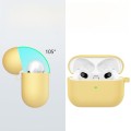 ETUI SILIKONOWE OBUDOWA DO APPLE AIRPODS 4 COVER CASE KARABIŃCZYK - ŻÓŁTY
