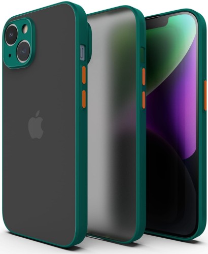 ETUI DO IPHONE 15 MATOWE CASE – OCHRONA APARATU I WZMOCNIONA OSŁONA, ZIELONY