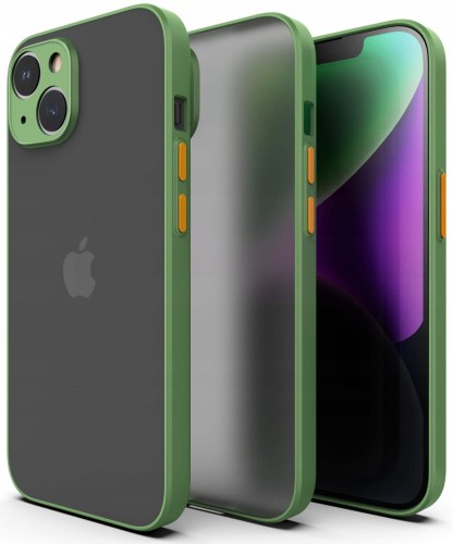 ETUI DO IPHONE 15 MATOWE CASE – OCHRONA APARATU I WZMOCNIONA OSŁONA, KHAKI