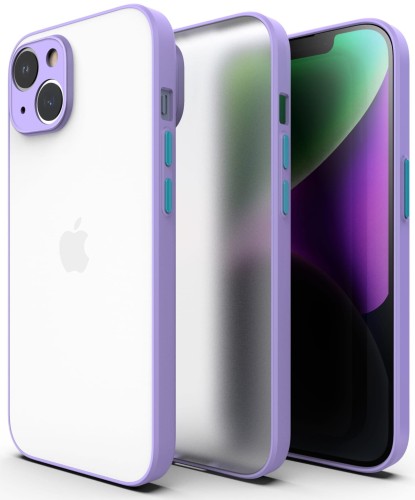 ETUI DO IPHONE 15 MATOWE CASE – OCHRONA APARATU I WZMOCNIONA OSŁONA, FIOLETOWY