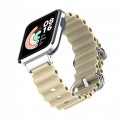 BRANSOLETA PASEK Z RAMKĄ DO XIAOMI MI WATCH LITE - KREMOWY