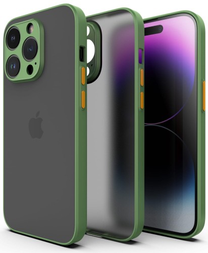 ETUI DO IPHONE 15 PRO MAX MATOWE CASE – OCHRONA APARATU I WZMOCNIONA OSŁONA, KHAKI