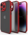 ETUI DO IPHONE 14 PRO MAX MATOWE CASE – OCHRONA APARATU I WZMOCNIONA OSŁONA, CZERWONY