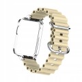 BRANSOLETA PASEK Z RAMKĄ DO XIAOMI MI WATCH LITE - KREMOWY