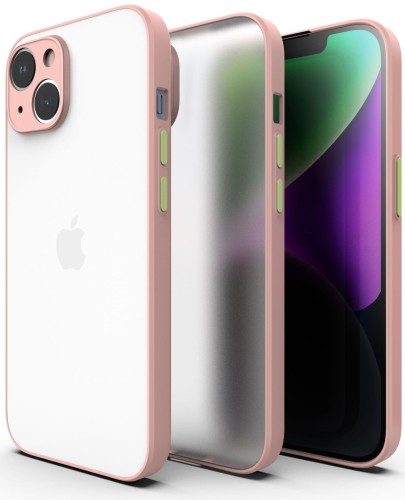 ETUI DO IPHONE 14 PLUS MATOWE CASE – OCHRONA APARATU I WZMOCNIONA OSŁONA, RÓŻOWY