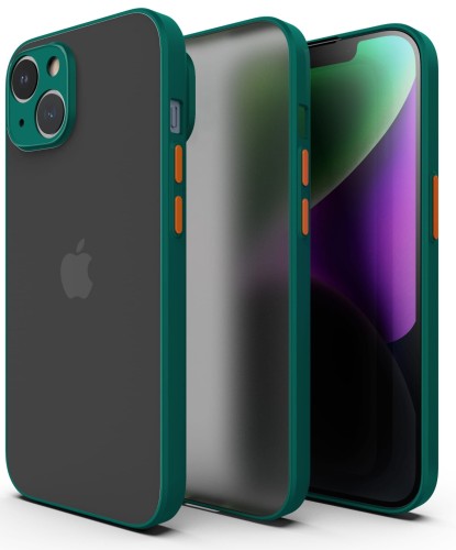 ETUI DO IPHONE 14 MATOWE CASE – OCHRONA APARATU I WZMOCNIONA OSŁONA, ZIELONY