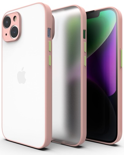 ETUI DO IPHONE 14 MATOWE CASE – OCHRONA APARATU I WZMOCNIONA OSŁONA, RÓŻOWY