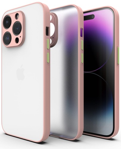 ETUI DO IPHONE 13 PRO MATOWE CASE – OCHRONA APARATU I WZMOCNIONA OSŁONA, RÓŻOWY