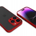 ETUI DO IPHONE 13 PRO MAX MATOWE CASE – OCHRONA APARATU I WZMOCNIONA OSŁONA, CZERWONY