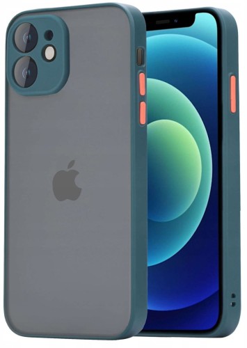 ETUI DO IPHONE 12 MATOWE CASE – OCHRONA APARATU I WZMOCNIONA OSŁONA, ZIELONY