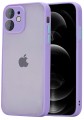 ETUI DO IPHONE 12 MINI  MATOWE CASE – OCHRONA APARATU I WZMOCNIONA OSŁONA, FIOLETOWY