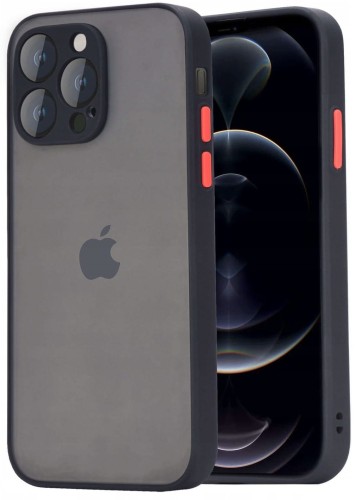 ETUI DO IPHONE 12 PRO MAX MATOWE CASE – OCHRONA APARATU I WZMOCNIONA OSŁONA, CZARNY