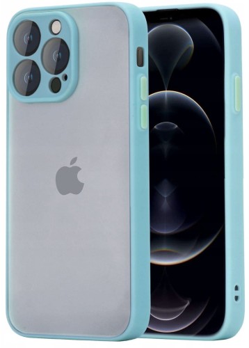 ETUI DO IPHONE 12 PRO MAX MATOWE CASE – OCHRONA APARATU I WZMOCNIONA OSŁONA, TURKUSOWY