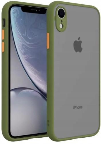 ETUI DO IPHONE XR MATOWE CASE – OCHRONA APARATU I WZMOCNIONA OSŁONA, KHAKI