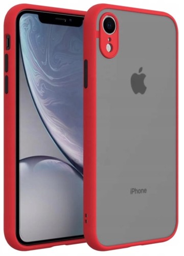 ETUI DO IPHONE XR MATOWE CASE – OCHRONA APARATU I WZMOCNIONA OSŁONA, CZERWONY