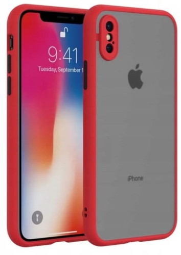 ETUI DO IPHONE XS MAX MATOWE CASE – OCHRONA APARATU I WZMOCNIONA OSŁONA, CZERWONY