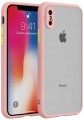 ETUI DO IPHONE X/XS MATOWE CASE – OCHRONA APARATU I WZMOCNIONA OSŁONA, RÓŻOWY