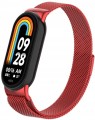 BRANSOLETA MILANESE DO XIAOMI SMART MI BAND 8/9/10 – STYLOWY PASEK, CZERWONY
