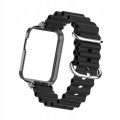 BRANSOLETA PASEK Z RAMKĄ DO XIAOMI MI WATCH LITE - CZARNY