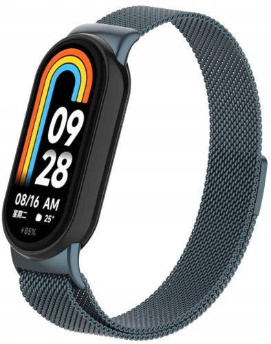 BRANSOLETA MILANESE DO XIAOMI SMART MI BAND 8/9/10 – STYLOWY PASEK, GRAFITOWY 