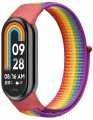 PASEK NYLONOWY DO XIAOMI SMART MI BAND 8/9/10 – STYLOWA I WYGODNA OPASKA, TĘCZOWY