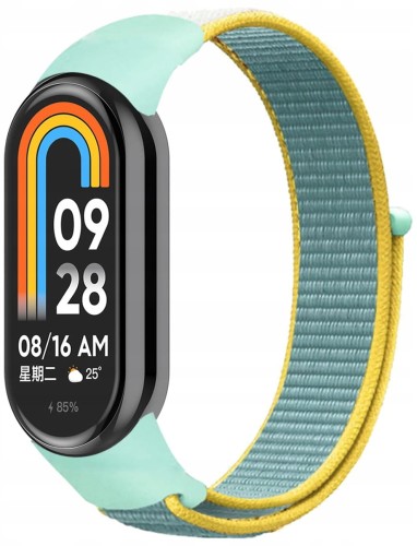 PASEK NYLONOWY DO XIAOMI SMART MI BAND 8/9/10 – STYLOWA I WYGODNA OPASKA, ŚWIATŁO SŁOŃCA