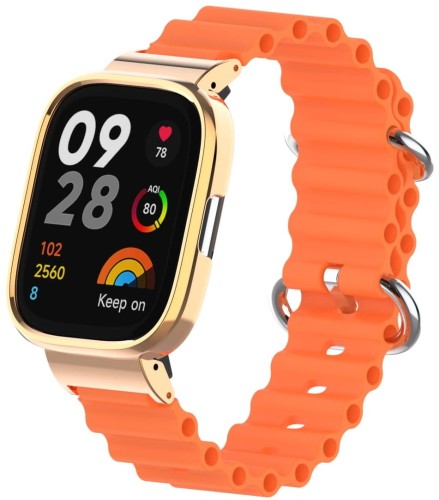 PASEK BRANSOLETA DO XIAOMI REDMI WATCH 3 - POMARAŃCZOWY