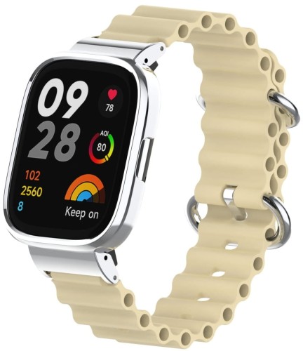 PASEK BRANSOLETA DO XIAOMI REDMI WATCH 3 - BEŻOWY