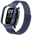PASEK BRANSOLETA Z WBUDOWANYM ETUI DO XIAOMI REDMI WATCH 3 - GRANATOWY