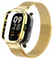 PASEK BRANSOLETA Z WBUDOWANYM ETUI DO XIAOMI REDMI WATCH 3 - ZŁOTY