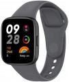 PASEK SILIKONOWY DO XIAOMI REDMI WATCH 3 - OPASKA NA NADGARSTEK, SZARY