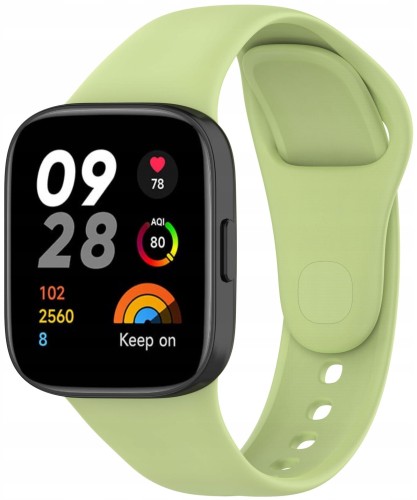 PASEK SILIKONOWY DO XIAOMI REDMI WATCH 3 - OPASKA NA NADGARSTEK, LIMONKOWY