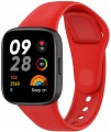 PASEK SILIKONOWY DO XIAOMI REDMI WATCH 3 - OPASKA NA NADGARSTEK, CZERWONY