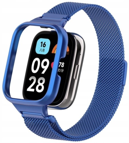  PASEK BRANSOLETA Z WBUDOWANYM ETUI DO XIAOMI REDMI WATCH 3 ACTIVE - NIEBIESKI