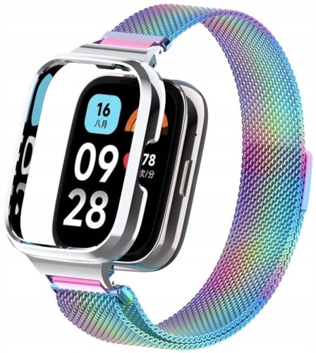  PASEK BRANSOLETA Z WBUDOWANYM ETUI DO XIAOMI REDMI WATCH 3 ACTIVE - MULTICOLOR