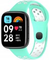 PASEK DWUKOLOROWY OPASKA DO XIAOMI REDMI WATCH 3 ACTIVE, MIĘTOWO - BIAŁY