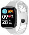 PASEK DWUKOLOROWY OPASKA DO XIAOMI REDMI WATCH 3 ACTIVE, SZARO - BIAŁY
