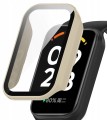ETUI OCHRONNE + SZKŁO HARTOWANE 2W1 DO XIAOMI REDMI BAND 2 / MI BAND 8 ACTIVE - KREMOWY