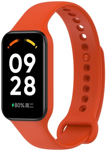 PASEK SILIKONOWY OPASKA DO XIAOMI REDMI SMART BAND 2 / MI BAND 8 ACTIVE - POMARAŃCZOWY