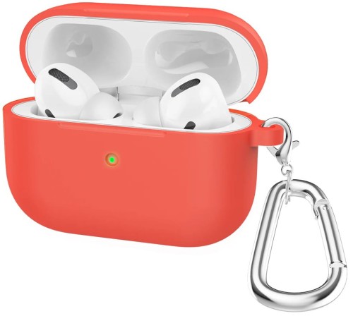 ETUI SILIKONOWE DO APPLE AIRPODS PRO 2 COVER CASE KARABIŃCZYK - CZERWONE