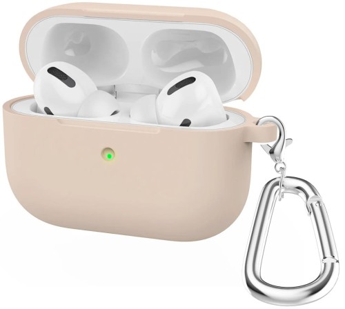 ETUI SILIKONOWE DO APPLE AIRPODS PRO 2 COVER CASE KARABIŃCZYK - RÓŻOWE