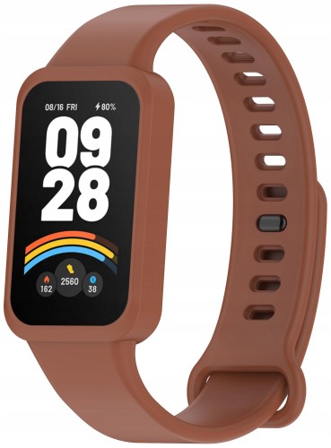 PASEK OPASKA DO XIAOMI SMART MI BAND 9 ACTIVE / REDMI BAND 3 - BRĄZOWY